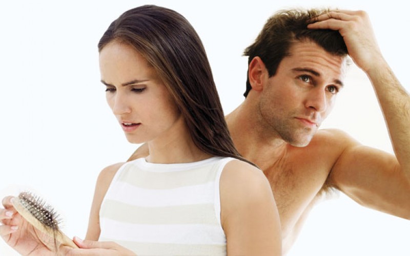 Man and Woman hair loss