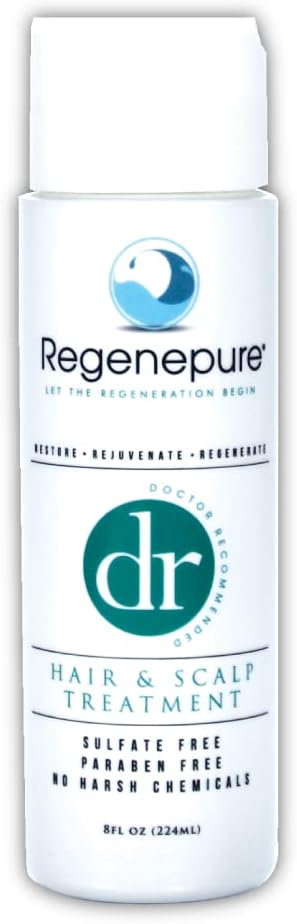 REGENEPURE, DR Shampoo Hair and Scalp Treatment, Cleanses and Supports Hair Growth, 8 oz