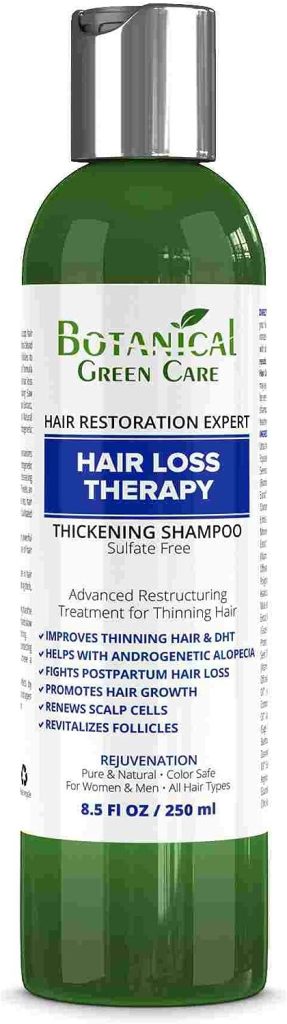 Botanical Green Care “Hair Loss Therapy” Anti-Thinning SHAMPOO, Thickening Shampoo for Thinning Hair, Hair Loss Shampoo, Thickening Products For Women  Men, Hair Growth Shampoo, Hair Strengthening, Color Treated Hair, Sulfate Free