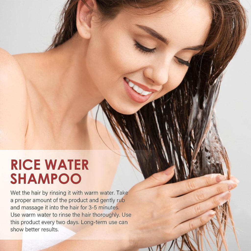 Hair Growth Shampoo for Men and Women:Advanced Rice Water Hair Growth Shampoo - Promotes Strength, Health, and Thicker Hair | Natural Formula with Biotin for Thinning Hair and Hair Loss